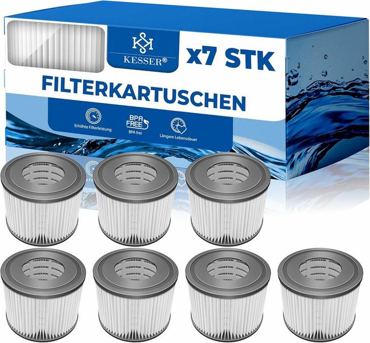 KESSER® Filter voor Whirlpool 7 x filterpatronen, vervanging, Huis en Inrichting, Woonaccessoires | Overige, Nieuw, Verzenden