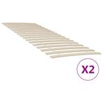 vidaXL Sommiers à lattes avec 34 lattes 2 pcs 70x200 cm, Verzenden