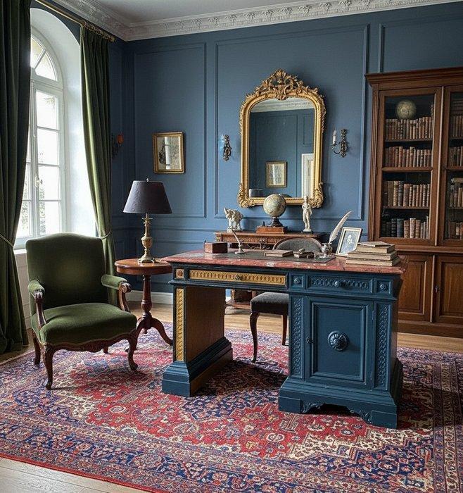 Bureau - Hout - Handgeschilderd bureau - waarschijnlijk een, Antiek en Kunst, Antiek | Overige Antiek