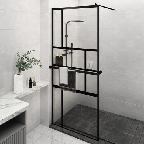 vidaXL Inloopdouchewand met schap 90x195 cm ESG-glas, Doe-het-zelf en Bouw, Sanitair, Nieuw, Verzenden
