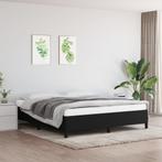 vidaXL Cadre de lit Noir 180 x 200 cm Tissu