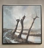 Marein Konijn - Road with Pollard Willows, Antiek en Kunst