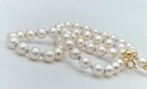 Sans Prix de Réserve - Collier - 18 carats Or jaune Perle -, Handtassen en Accessoires, Kettingen