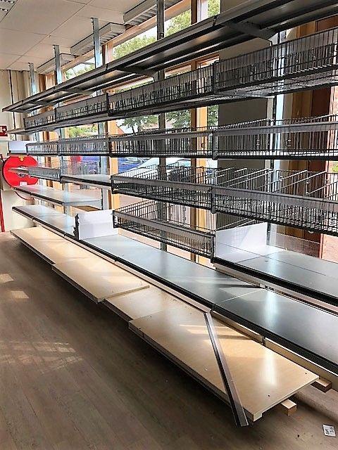 Tego Wandstelling, Winkelstelling, Stelling 125cm, 16 mtr, Zakelijke goederen, Kantoor en Winkelinrichting | Magazijn, Stelling en Opslag
