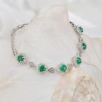 Zonder minimumprijs - Armband Verguld Smaragd - Topaas - 18K, Bijoux, Sacs & Beauté, Bracelets