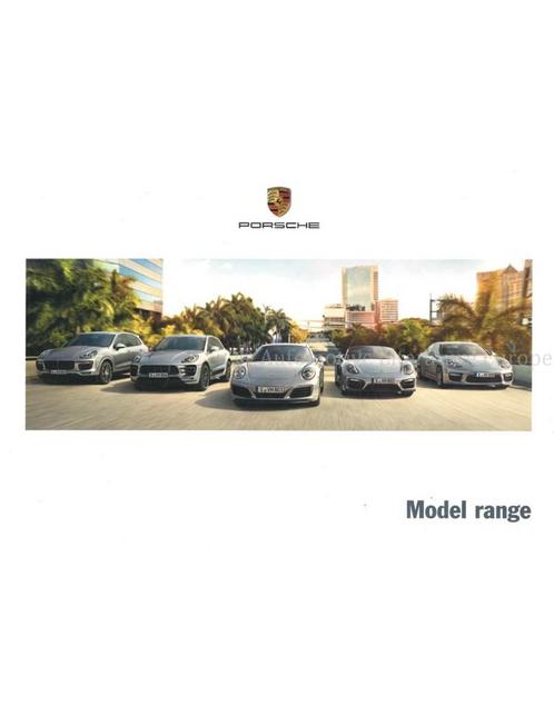 2015 PORSCHE PROGRAMMA BROCHURE ENGELS, Boeken, Auto's | Folders en Tijdschriften