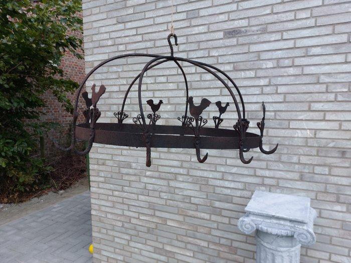 Decoratief ornament - Frankrijk - old French hook with 12, Antiek en Kunst, Curiosa en Brocante