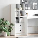 vidaXL Highboard met lade Wit 45,5 x 34 x 127 cm Bewerkt, Huis en Inrichting, Kasten | Dressoirs, Verzenden, Nieuw
