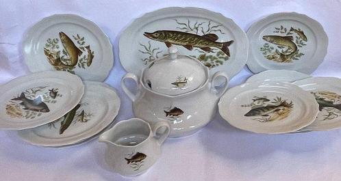 Winterling - Service à poisson (16) - Porcelaine - Service, Antiek en Kunst, Antiek | Meubels | Tafels