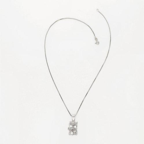 Collier - 18 carats Or blanc Diamant (Naturelle), Handtassen en Accessoires, Kettingen