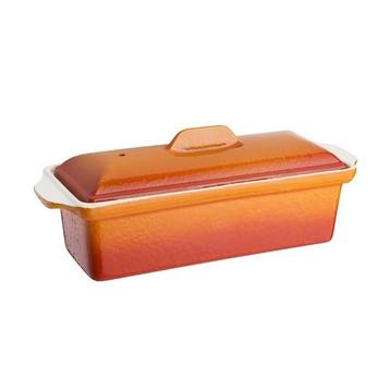 Paté/terrine vorm gietijzer oranje 1,7L | 340x105x120(h)mm, Verzenden
