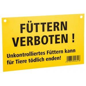 Waarschuwingsbord: verboden te voederen ( staat enkel in het, Jardin & Terrasse, Palissades