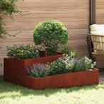 vidaXL Tuin Plantpot Bruin 100 x 100 x 50 cm Cortenstaal, Verzenden, Nieuw