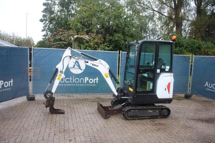 Veiling: Minigraver Bobcat E19 Diesel 10.2kW 2016, Zakelijke goederen, Machines en Bouw | Kranen en Graafmachines, Ophalen