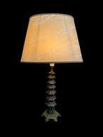 Lamp - Elegante Vintage Messing Japanse Pagoda Tafellamp -