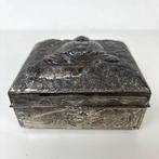 Doos - Antique Cigarette box with Buddha and Tempel - Hout,