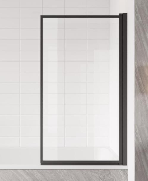 Badwand Fes 80 x 140 cm Zwart Badscherm Draaibaar 5 mm, Doe-het-zelf en Bouw, Sanitair, Nieuw, Verzenden