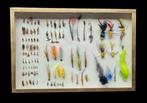 Vintage Fishermans Fly Collection - (39X26 cm)  - Diorama -, Collections, Collections Animaux