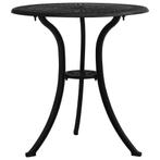 vidaXL Tuintafel 62x62x65 cm gietaluminium zwart, Tuin en Terras, Tuintafels, Verzenden, Nieuw