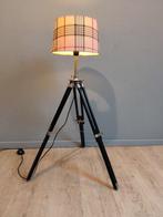 Lampadaire trépied - abat-jour Burberry - Bois, Métal -