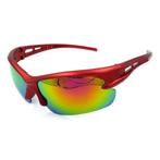 Gepolariseerde Ski Zonnebril - Sport Skibril Shades Rood, Verzenden