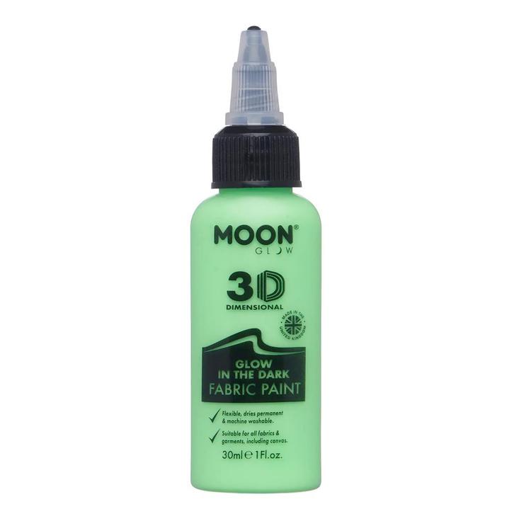 Moon Glow Glow in the Dark Fabric Paint Green 30ml, Hobby en Vrije tijd, Feestartikelen, Nieuw, Verzenden