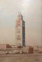 École Orientaliste (Début XXème) - Marrakesch, Minaret de la