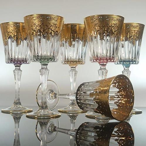SECOLOVENTESIMO - Kelk (6) - MIDA - 24 kt goud - Goud, Antiek en Kunst, Antiek | Meubels | Tafels