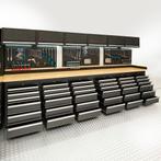 Datona Werkbank PRO - bamboe werkblad - 36 lades -, Doe-het-zelf en Bouw, Werkbanken, Ophalen of Verzenden, Nieuw