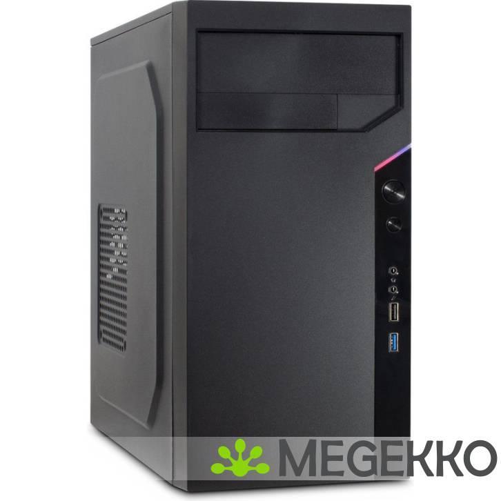 Inter-Tech IT-6505 Retro Micro Tower Zwart, Computers en Software, Computerbehuizingen, Nieuw, Verzenden