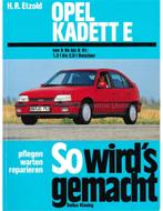 1984 - 1991 OPEL KADETT E BENZINE VRAAGBAAK DUITS (SO, Auto diversen, Handleidingen en Instructieboekjes