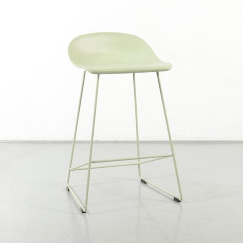 Barkruk Sölvesborg, lichtgroen, buisframe onderstel, Huis en Inrichting, Stoelen, Gebruikt, Ophalen of Verzenden
