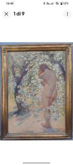 Romano Valori (1886-1918) - Nudo femminile in un giardino
