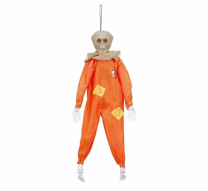 Halloween Hangdecoratie Skelet Vogelverschrikker 40cm, Hobby en Vrije tijd, Feestartikelen, Nieuw, Verzenden