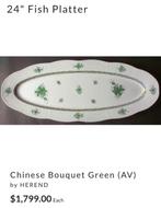 Herend - Dienblad - Appony Groen - Porselein - (60 cm), Antiek en Kunst