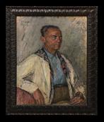 Vico Viganò (1874-1967) - Autoritratto alla bottega, Antiek en Kunst