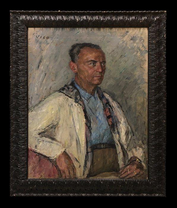 Vico Viganò (1874-1967) - Autoritratto alla bottega, Antiek en Kunst, Kunst | Schilderijen | Klassiek