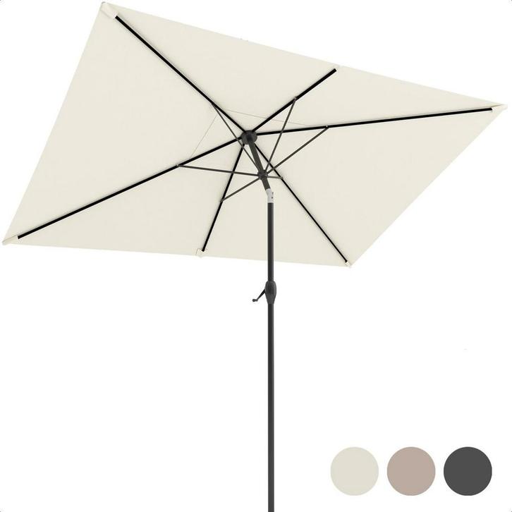 2dekans | LifeGoods Parasol - 270x180cm - 30° Kantelbaar -, Tuin en Terras, Zonneschermen, Ophalen of Verzenden