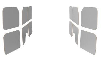 Wandbetimmering en deurpanelen hout Mercedes Sprinter 2006-2, Autos : Pièces & Accessoires, Habitacle & Garnissage, Envoi