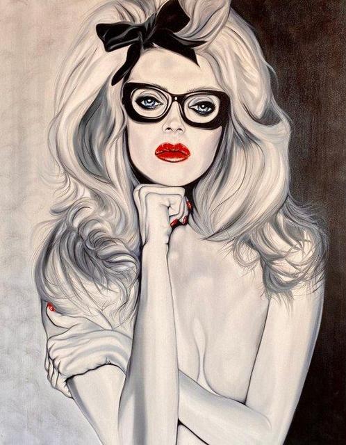 Marcela Medvedikova - Lady Yo, Antiquités & Art, Art | Peinture | Moderne