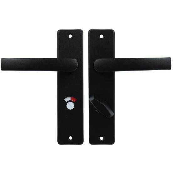 Ami Kortschild WC63/8 Met Deurklink Blok aluminium zwart, Doe-het-zelf en Bouw, Deuren en Vliegenramen, Nieuw