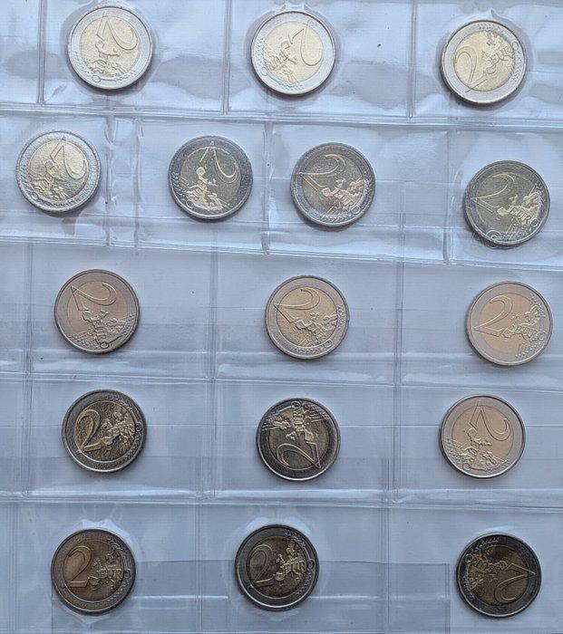 Europa. 2 Euro 2009/2025 (23 coins) (Zonder minimumprijs), Timbres & Monnaies, Monnaies | Europe | Monnaies euro