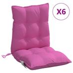 Tuinkussens Roze Lage Rug 6st | Retour Deal | 40%, Tuin en Terras, Verzenden, Nieuw