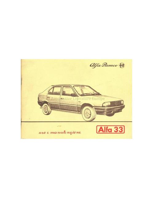 1984 ALFA ROMEO 33 INSTRUCTIEBOEKJE NEDERLANDS, Autos : Divers, Modes d'emploi & Notices d'utilisation