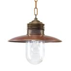 Industriële lampen Hanglamp Ampère Brons/Koper, Huis en Inrichting, Verzenden, Nieuw, Klassiek 