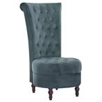 vidaXL Chaise à dossier haut Vert Velours