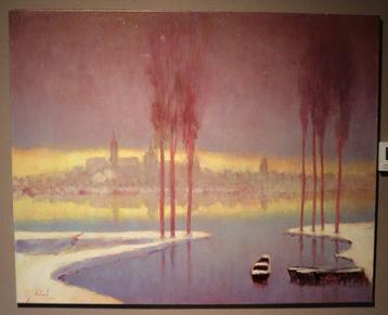 Leon Francois Joseph Herbosch (1939) - Landschap met bomen