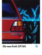 1986 VOLKSWAGEN GOLF GTI BROCHURE DUITS, Livres, Autos | Brochures & Magazines, Ophalen of Verzenden