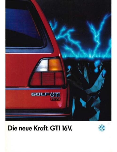 1986 VOLKSWAGEN GOLF GTI BROCHURE DUITS, Livres, Autos | Brochures & Magazines, Enlèvement ou Envoi