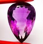 Zonder minimumprijs Amethist - 43.71 ct - Antwerp Laboratory, Handtassen en Accessoires, Edelstenen, Nieuw